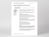 マネージャー向けクリフトンストレングスレポートの2ページ目には、レポートの活用方法が記載されています。