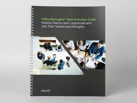 Front cover of CliftonStrengths Team Activities Guide