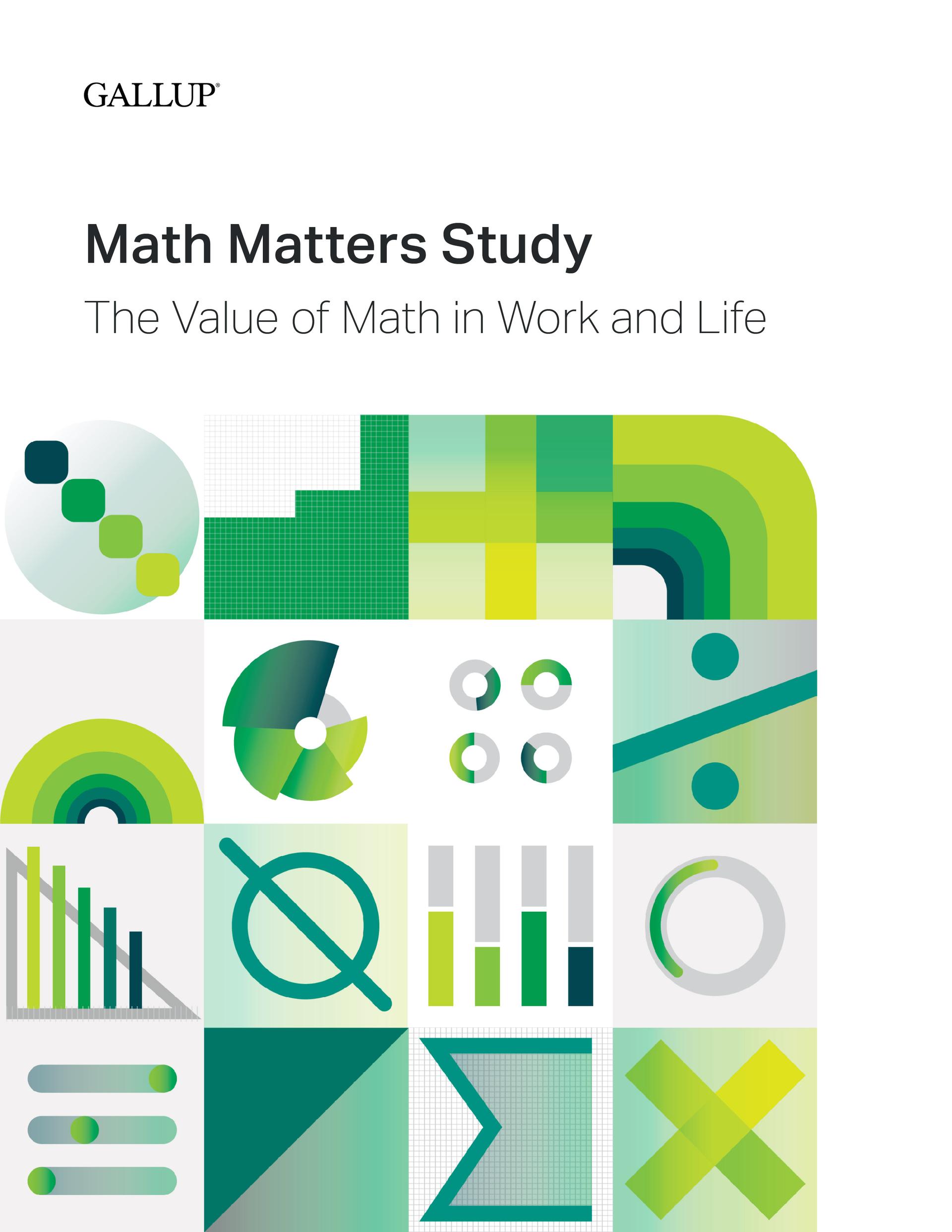 Math Matters Study: The Value of Math in Work and Life report cover