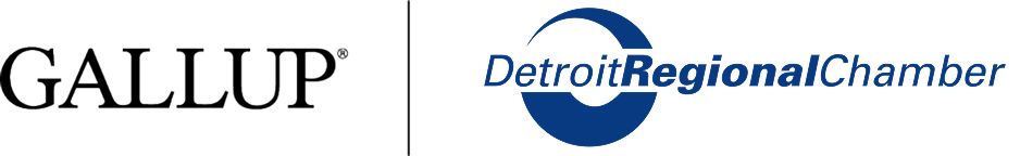 Gallup and Detroit Regional Chamber logos