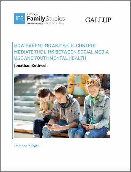 Cover of the How and self-control mediate the link between social media use and youth mental health. Report