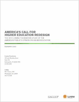 What America Needs to Know About Higher Education Redesign Report Cover