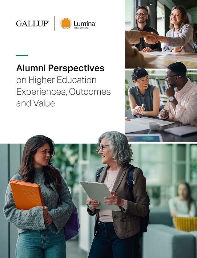 Alumni Perspectives on Higher Education Experiences, Outcomes, and Value report cover