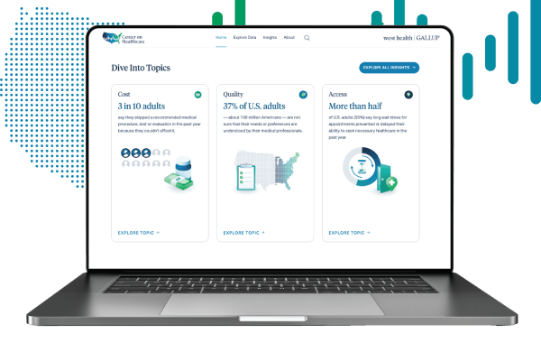 Webpage showing Cost, Quality, Access cards