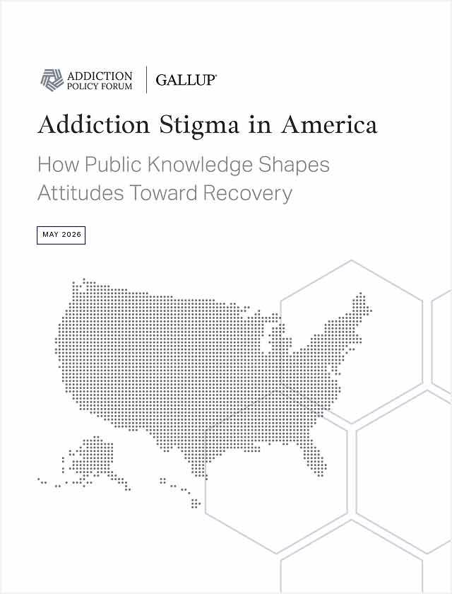 Addiction Stigma in America: How Public Knowledge Shapes Attitudes Toward Recovery report cover