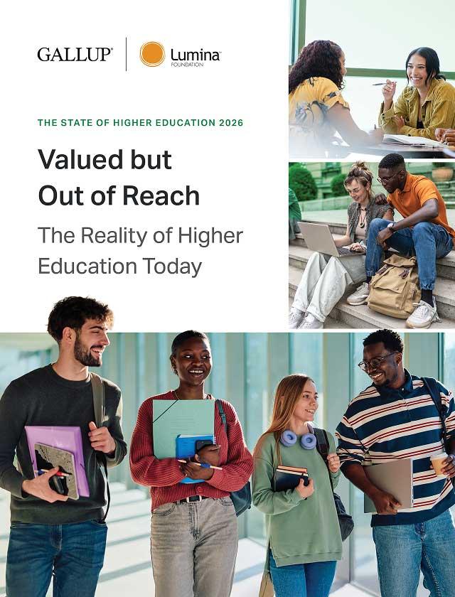 The State of Higher Education 2026 Valued but Out of Reach: The Reality of Higher Education Today report cover