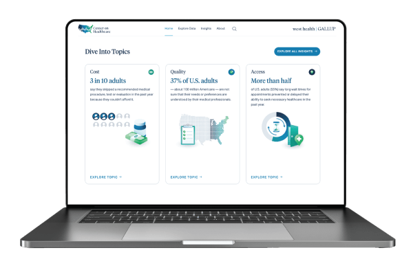 Webpage showing Cost, Quality, Access cards