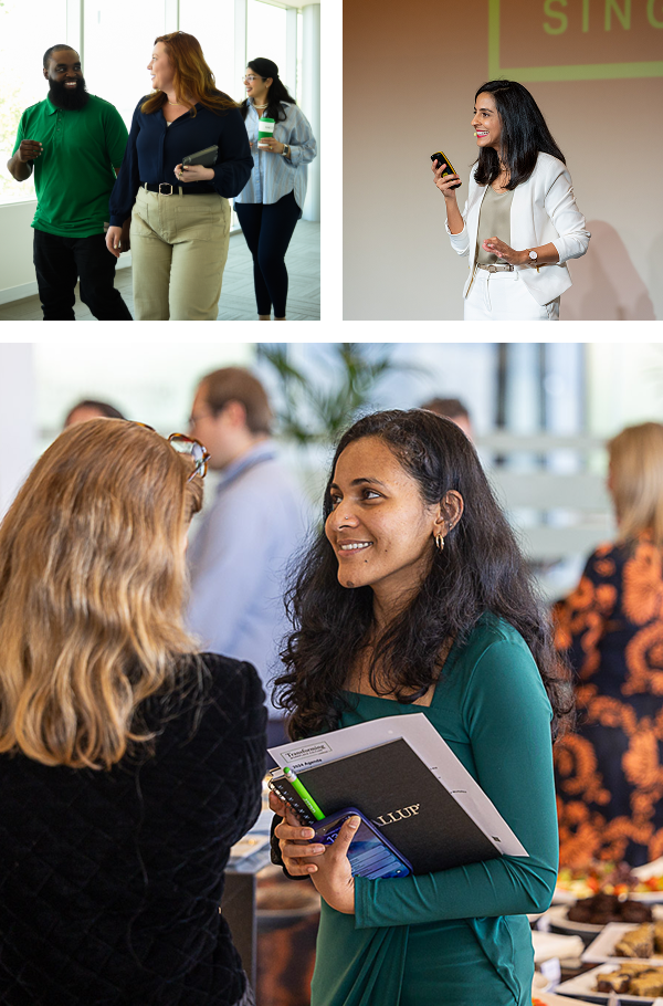 collage of people at Gallup events