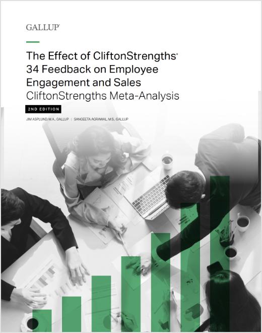 The Effect of CliftonStrengths 34 Feedback on Employee Engagement and Sales - CliftonStrengths Meta-Analysis