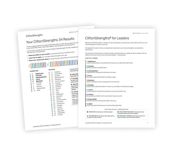 CliftonStrengths coaching kits and engagement workbooks