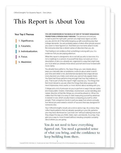 This Report is for Students sample report