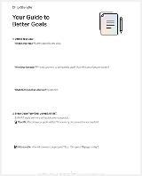 Example Goal Setting Activity Sheet