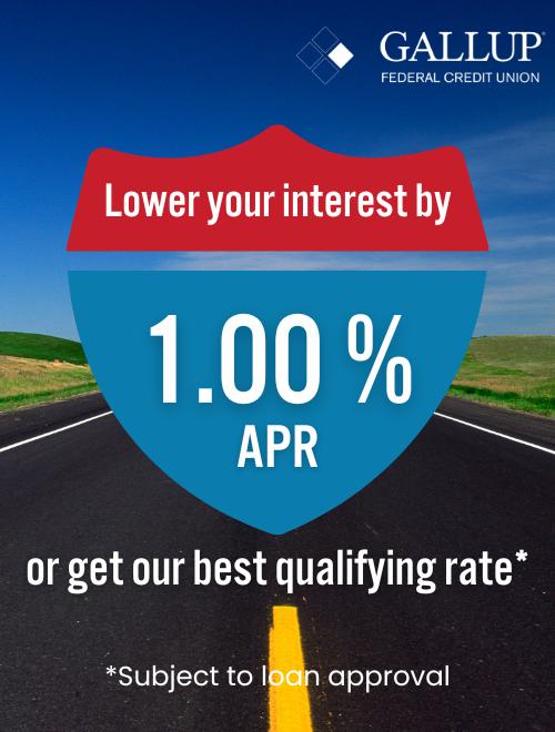 Lower your interest rate by 1.00% APR or get our best qualifying rate*
