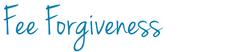 Fee Forgiveness scriptive font