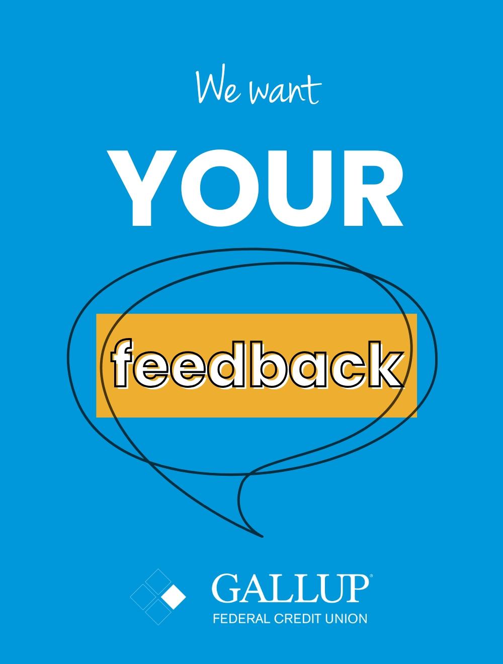 We want your feedback | Gallup