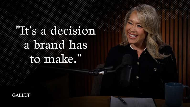 Brieane Olson: 'It's a decision a brand has to make.'