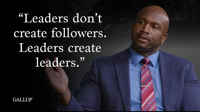 DeMoine Adams: 'Leaders don't create followers. Leaders create leaders.' 