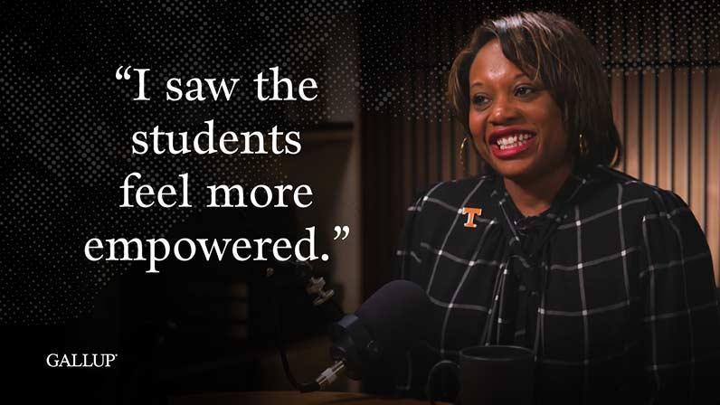 Amber Williams: I saw the students feel more empowered