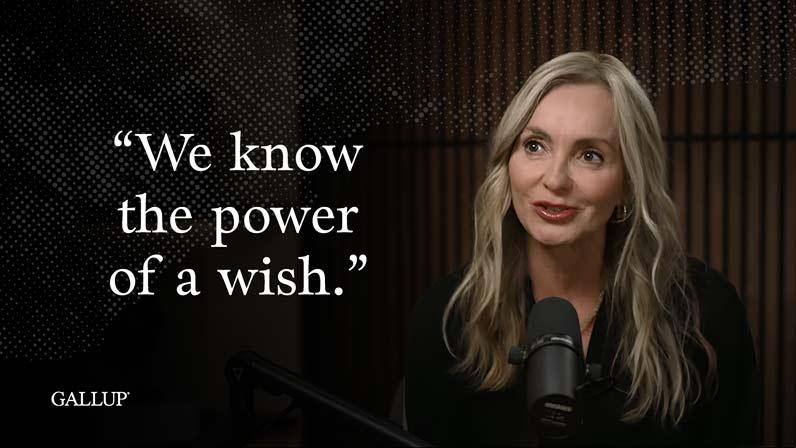 Leslie Motter: 'We know the power of a wish.' 