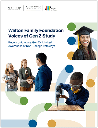 Voices of Gen Z: Gen Z’s Limited Awareness of Non-College Pathways Report Cover
