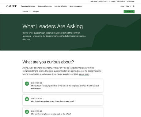 What Leaders Are Asking