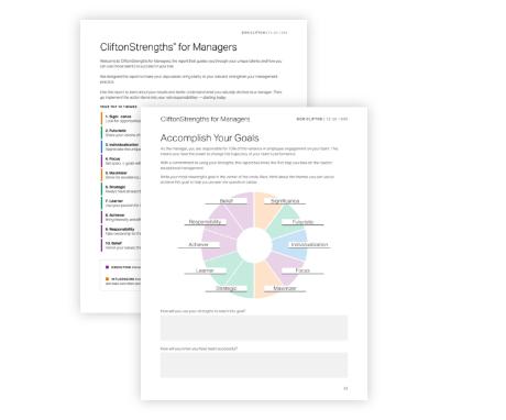 The CliftonStrengths for Managers Report