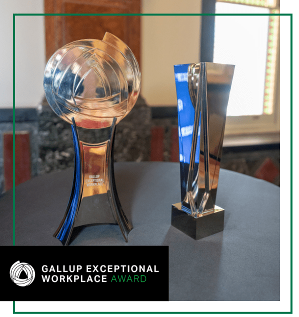 two physical awards for exceptional workplaces