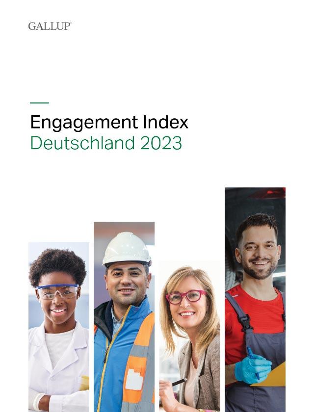 Report Cover for Gallup Engagement Index Deutschland 2023