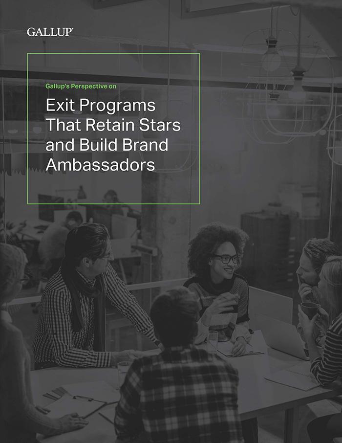 Gallup's Perspective on Exit Programs That Retain Stars and Build Brand Ambassadors