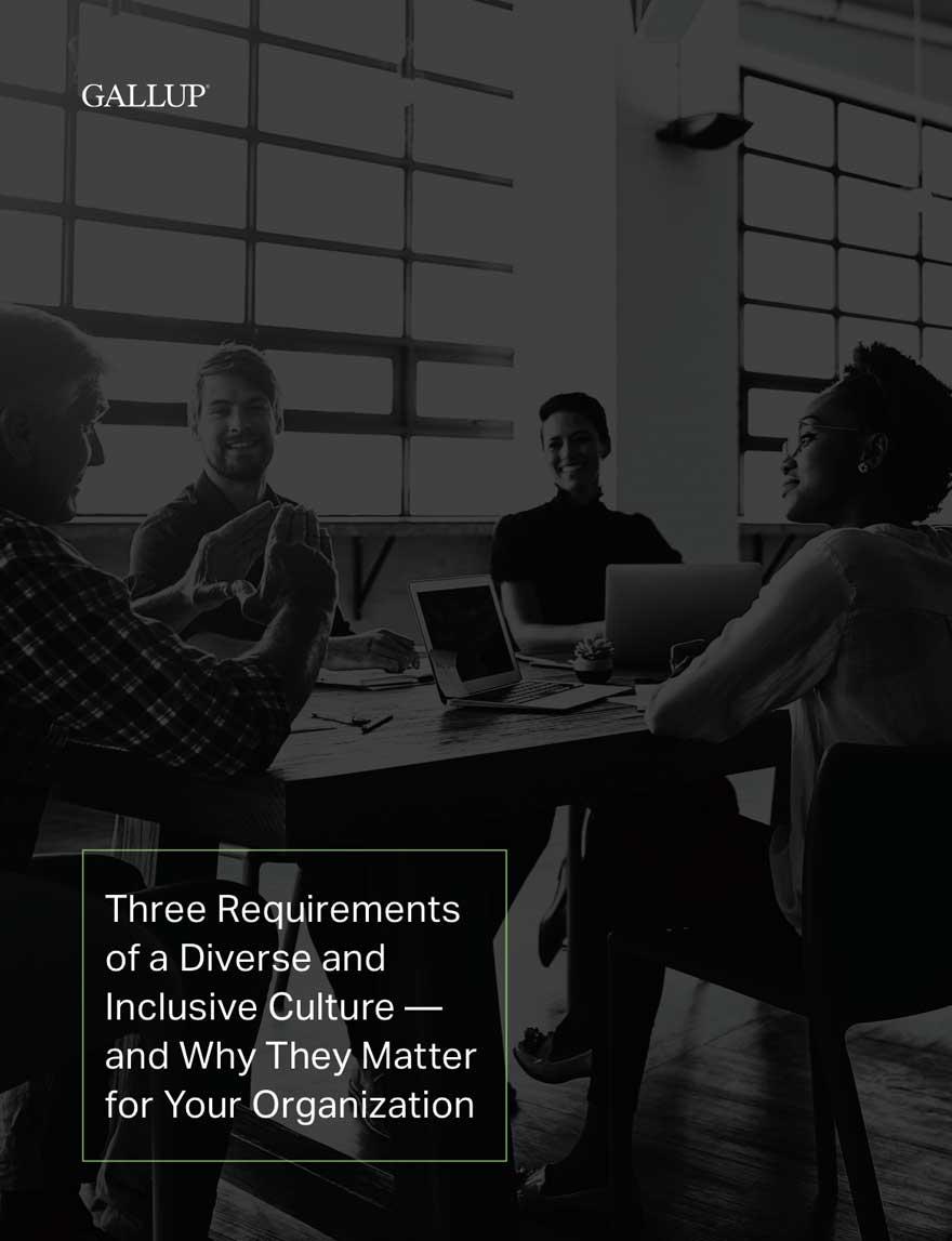 Report front cover of Three Requirements of a Diverse and Inclusive Culture