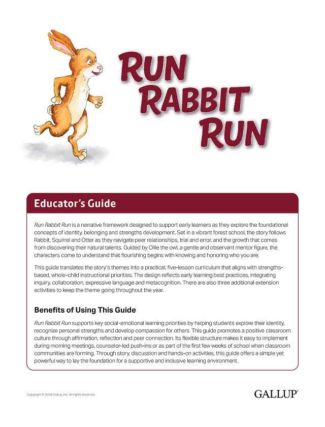 Cover of Run Rabbit Run Educator&rsquo;s Guide