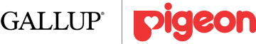 GallupとPigeonのロゴ
