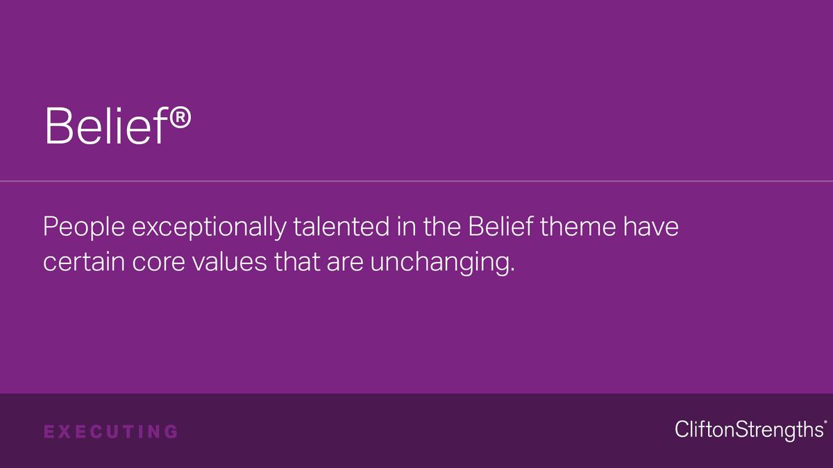 All About the Belief StrengthsFinder Theme | EN - Gallup