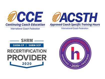 Logos of major credit-granting professional organizations.