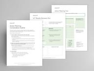 Display of Action Planning Conversation Outline, Q12 Results Discovery Tool and Action Planning Tool.