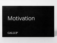 Front of a card, with text reading Motivation.