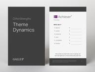 Front and back of a CliftonStrengths Theme Dynamics Card
