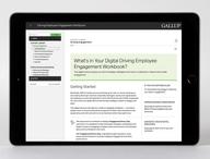Click this thumbnail to show image: State of the Global Workplace page from Driving Employee Engagement Workbook (Digital).