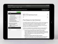 Digital packet displayed on device, featuring the Five Steps to Get Started page.