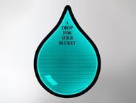 Click this thumbnail to show image: Teal drop from the cool color palette.
