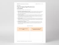 Página 4 del informe CliftonStrengths para estudiantes que muestra más sobre el primer tema CliftonStrengths del individuo.