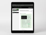 Click this thumbnail to show image: Digital Engagement Resource Guide – International Edition displayed on device, featuring the Q07. At work, my opinions seem to count page.