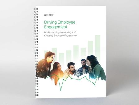 Front cover of the Driving Employee Engagement Workbook.