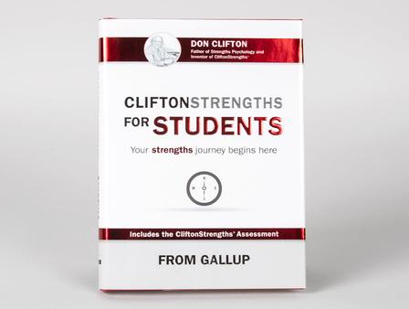 Titelseite von „CliftonStrengths for Students“.