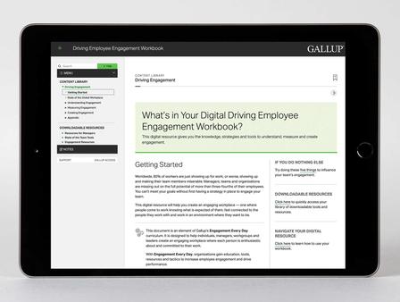 State of the Global Workplace page from Driving Employee Engagement Workbook (Digital).